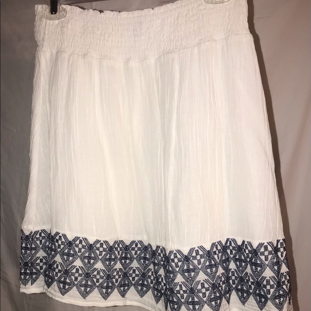 Flowy White Circle Skirt